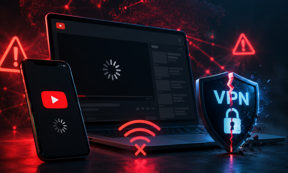 YouTube не работает с VPN